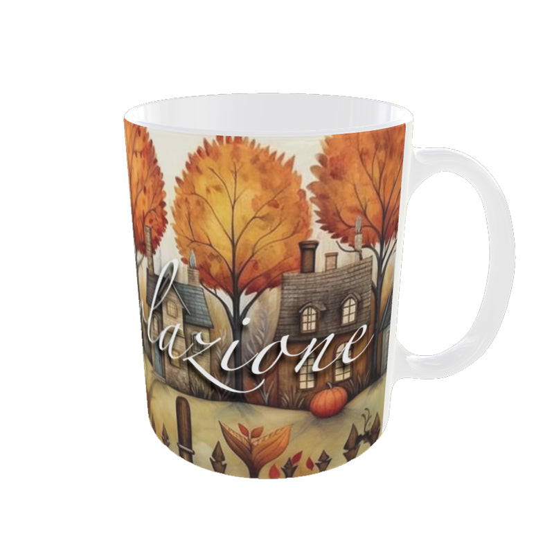 Tazza foglie autunnali